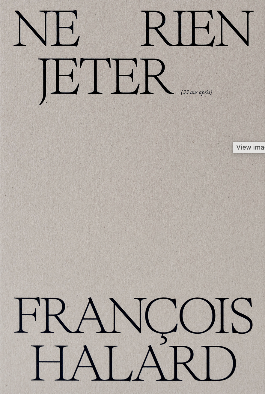 NE RIEN JETER